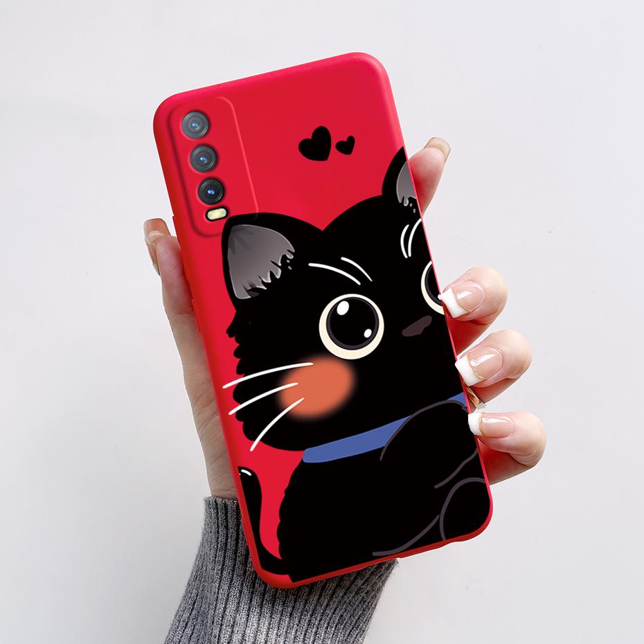 Soft Case For Vivo V2027 Cover Vivo Y11s Y12s Y12a Y20 Y20s Y20i Phone Cases Cute Rabbit Panda Pattern Silicon Capas For Y20 20S