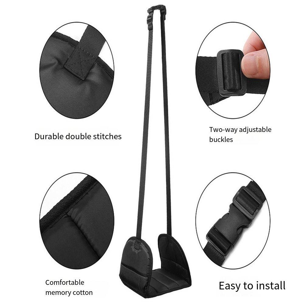 Carry-on Airplane Foot Hammock Adjustable Foot Resting Hammock Portable Leg Rest Office