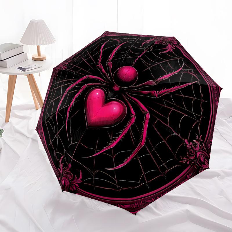 1pc Spider Web Automatic Open/Close Umbrella, Windproof, Folding Compact Umbrella with Lightweight Design for Women/Men228