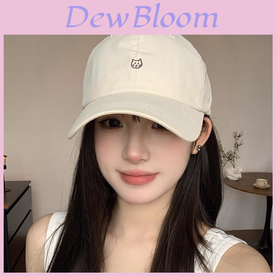 Cat Embroidered Baseball Cap With Sun Protection And Breathability For Spring Summer Casual Wear