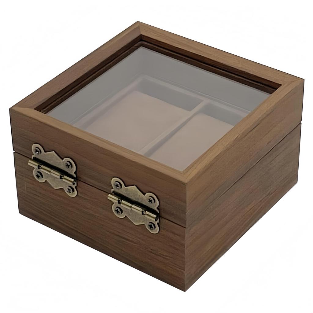 Haverain Antique Style Watch Storage Watch Storage Display Collection Accessory Wooden 2 Case, Box, Case, Case, Storage, (Holds Watches)