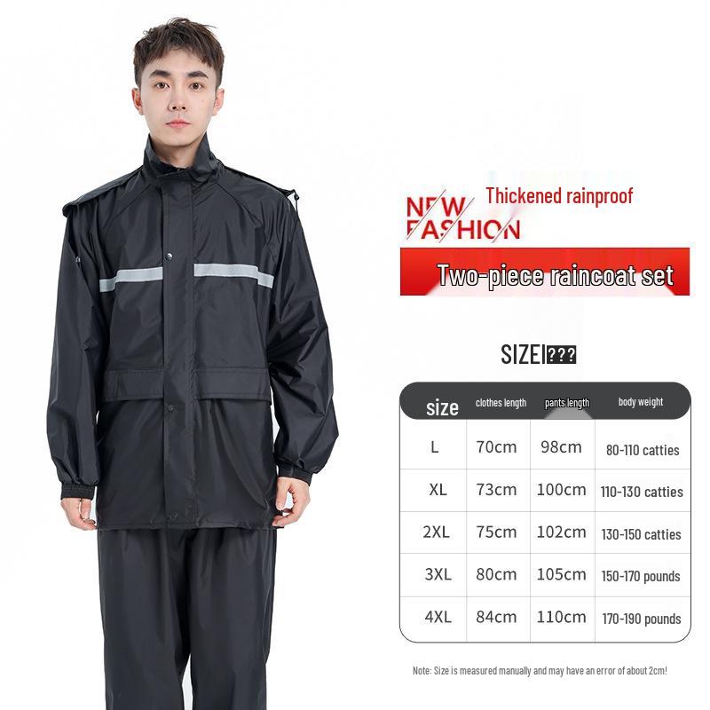 Unisex Waterproof Raincoat & Pants Set for Outdoor Cycling and Motorcycling