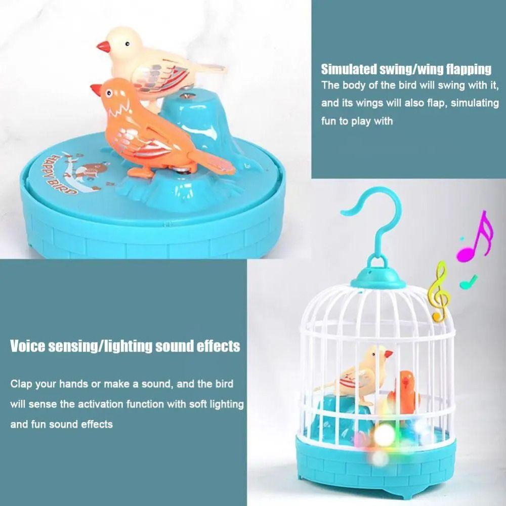 Parrot Cage Talking Electric Bird Realistic Voice Simulation Bird Cage Entertainment