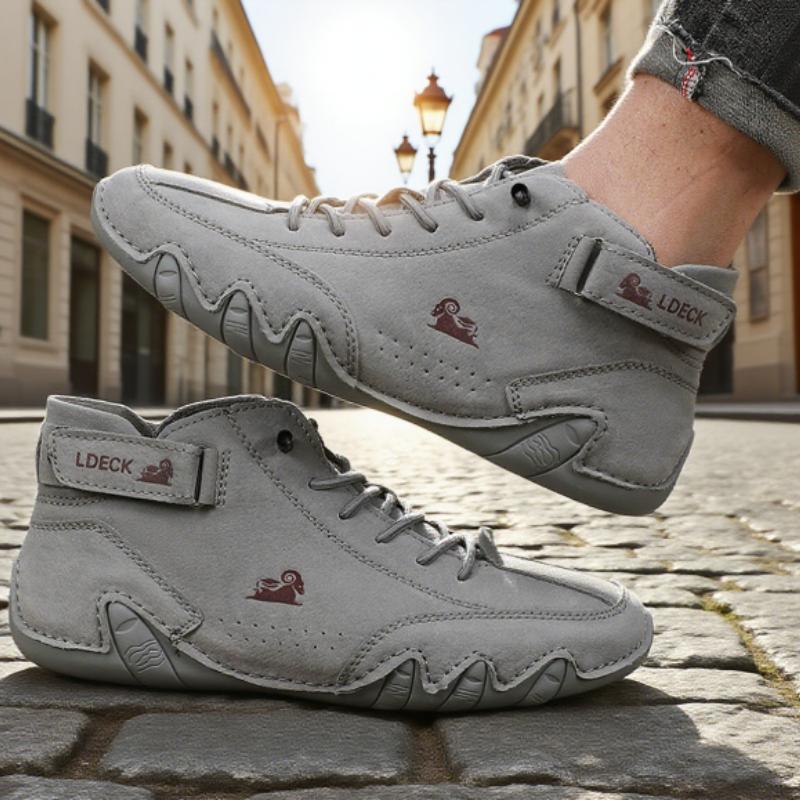 Retro High Top Mens Shoes Classic Charm Comfortable Soft Sole Anti Slip Durable Flat Shoes Soft Sole Luxury Fashi Ankle Boots