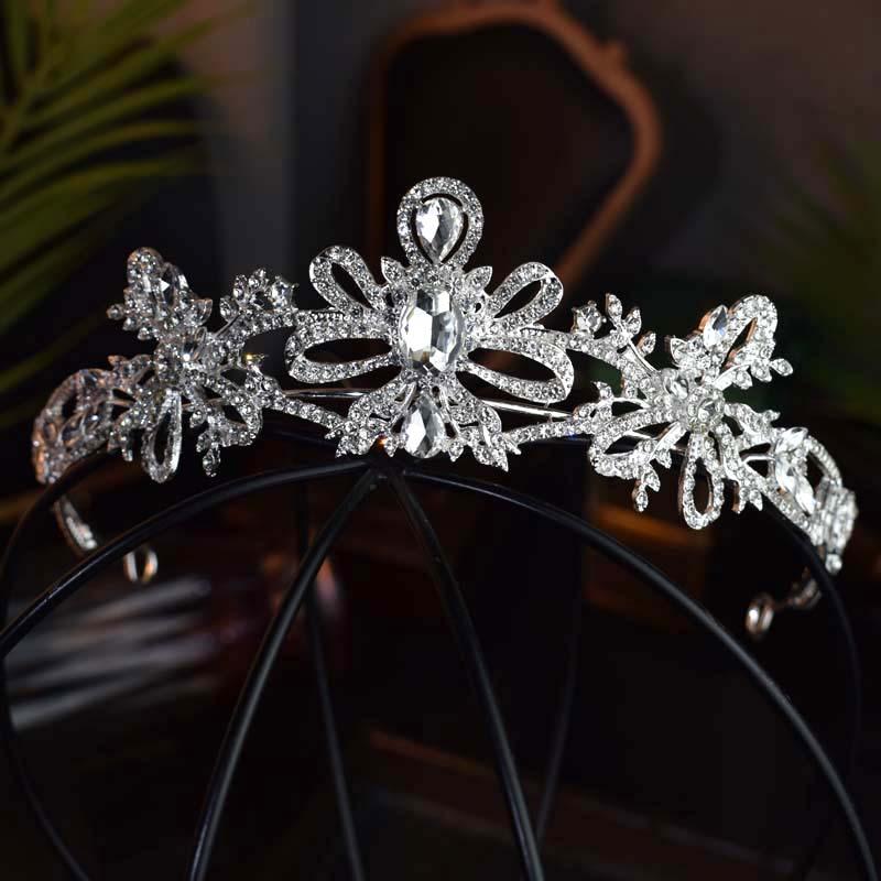 French Bow Hair Accessory  Simple Hair Band  Bride's Wedding Crown  Headwear Princess Birthday Tiara