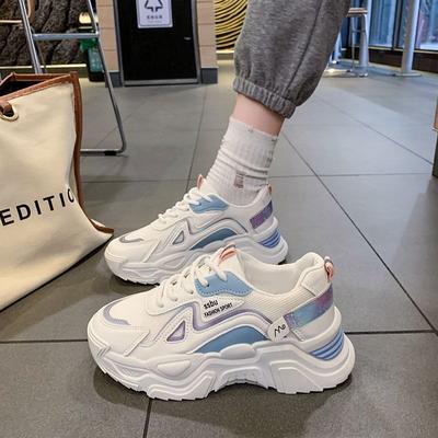 Daddy Shoes Women's New Trendy and Versatile 2025 Spring and Autumn Popular Sports Shoes Women's White Shoes Women's Casual Shoes