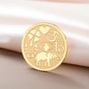 Dawapara Good Luck Symbols Brooch Elephant Clover Hoeseshoes Evil Eye Religious Spiritual Amulet Stainless Steel Lapel Pins