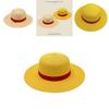 One Piece Luffy Sommer-Strohhut im Vintage-Stil zum Sonnenschutz für Familien-Strandtage