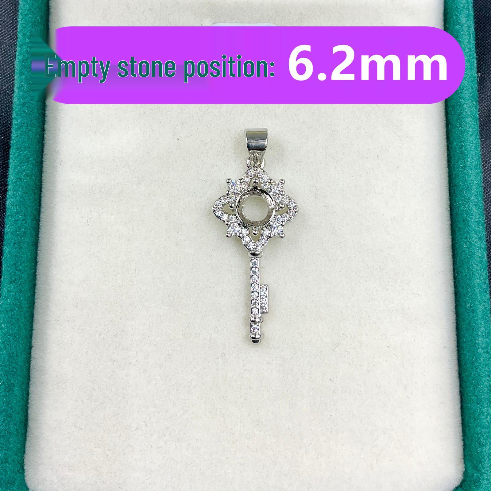 

6.2mm Huazi Diamond DIY Key Pendant Necklace
