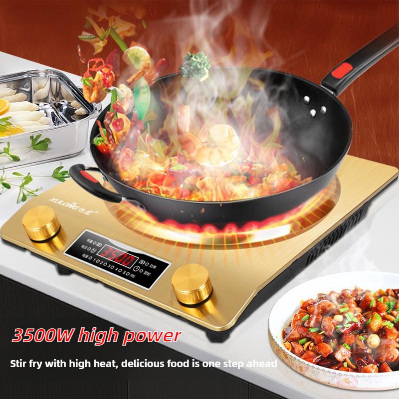 3500W Commercial High Power Concave Electromagnetic Stove Hotpot Stir Frying Induction Cooker Home Kitchen Cooking Appliances