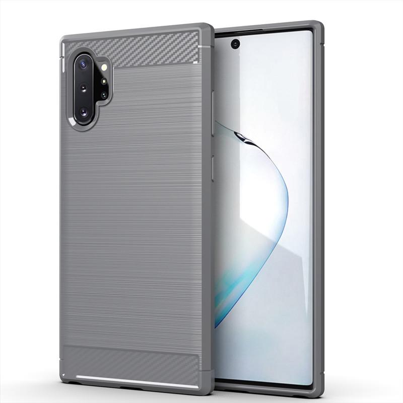 Pouzdro na telefon pro Samsung Note 10 Plus Carbon Fiber Shockproof Case pro Galaxy Note10 plus Full Protective Back Coque Coque Fundas