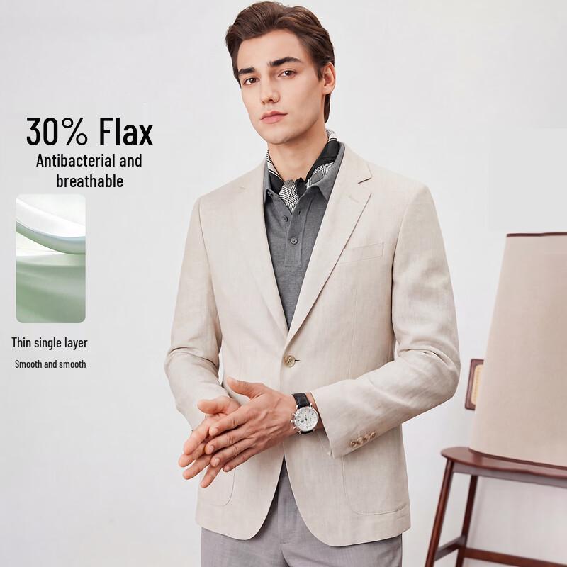 FIRS Men s Linen Blend Business Casual Blazer XL