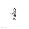 20PCS/Set Music Note Music Note Metal Paper Clips Metal Music Note Shaped Paper Clip  Office