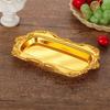 Golden Metal Plates As Giftware, Exquisite Small Plates, Jewelry Trays, Photo Props, Dessert Plates