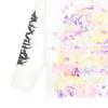 We11done FW23 Cracked Letter Logo Printed Long Sleeve T-Shirt Unisex Tops White WD-TT3-23-756-U-WH