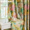 1PC NAPEARL European Pastoral Style Printed Colorful Curtains Full Blackout Curtains for Bedroom Living Room Balcony Window for Home Decor