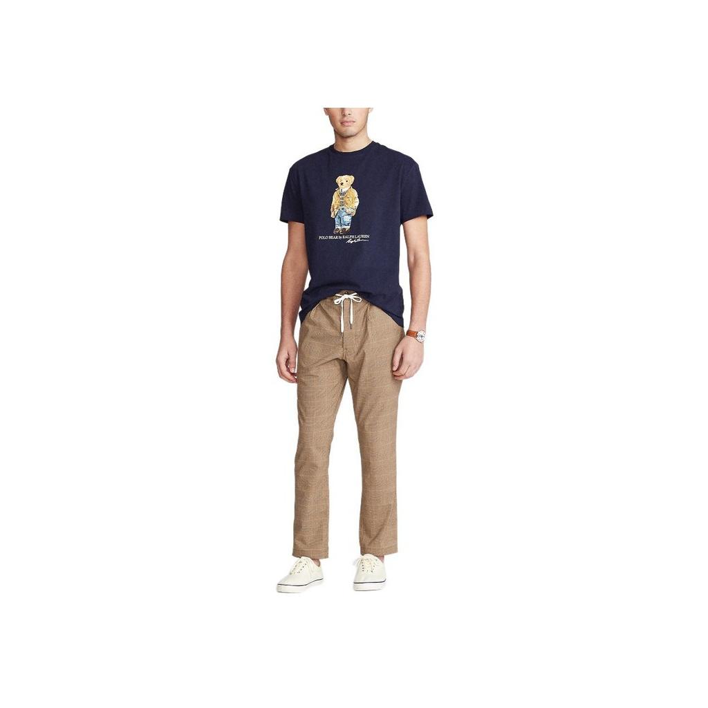 Polo Ralph Lauren Polo Bear Bokstavlogo Trykk Slim Fit Rund Hals T-skjorte Menn T-skjorter Marineblå MNPOTSH1N820803-410