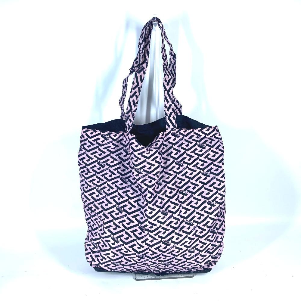 Versace Greca Logo Folding Eco Bag Vertical Tote Bag Pouch Shoulder Bag