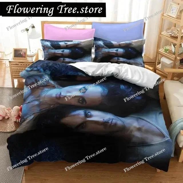 The Vampire Diaries Print Bedding Set 3D Character Duvet Cover Set With Pillowcase Twin Full Queen King Bedclothes