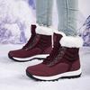 Fashion New Thick-Soled Snow Boots For Men Women Couples Outdoor Casual Shoes Plus Velvet Thickened Snow Boots For Elderly Cotton Boots