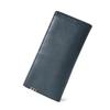 Arnold Palmer Genuine Leather Long Wallet with Exterior and Wallet Simple Design for Business and Casual Navy Blue Men's Pocket, Flap, Design, Wear,