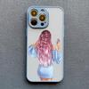 Young Girl Pattern Phone Case for iPhone 11 12 13 Pro Max Mini 14 15 Plus Pro Max 7 8 Plus SE 2020 X XR XS Shockproof Back Cover