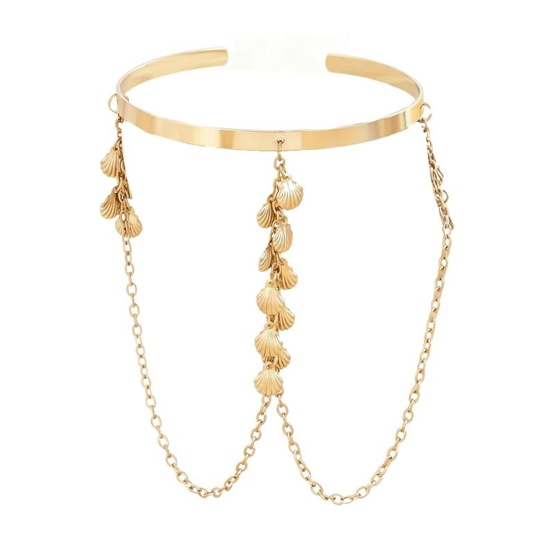 Women's Stacked Fringe Arm Chain Jewelry Customizable Fit Alloys Arm Bracelet for Casual and Formal Occasion