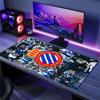 RCD Espanyol Mauspads, Große Gaming-Schreibtischmatte, Rutschfestes XXL-Mauspad für Laptop & Tablet, Mini-PC-Spielmatte mit Genähten Kanten