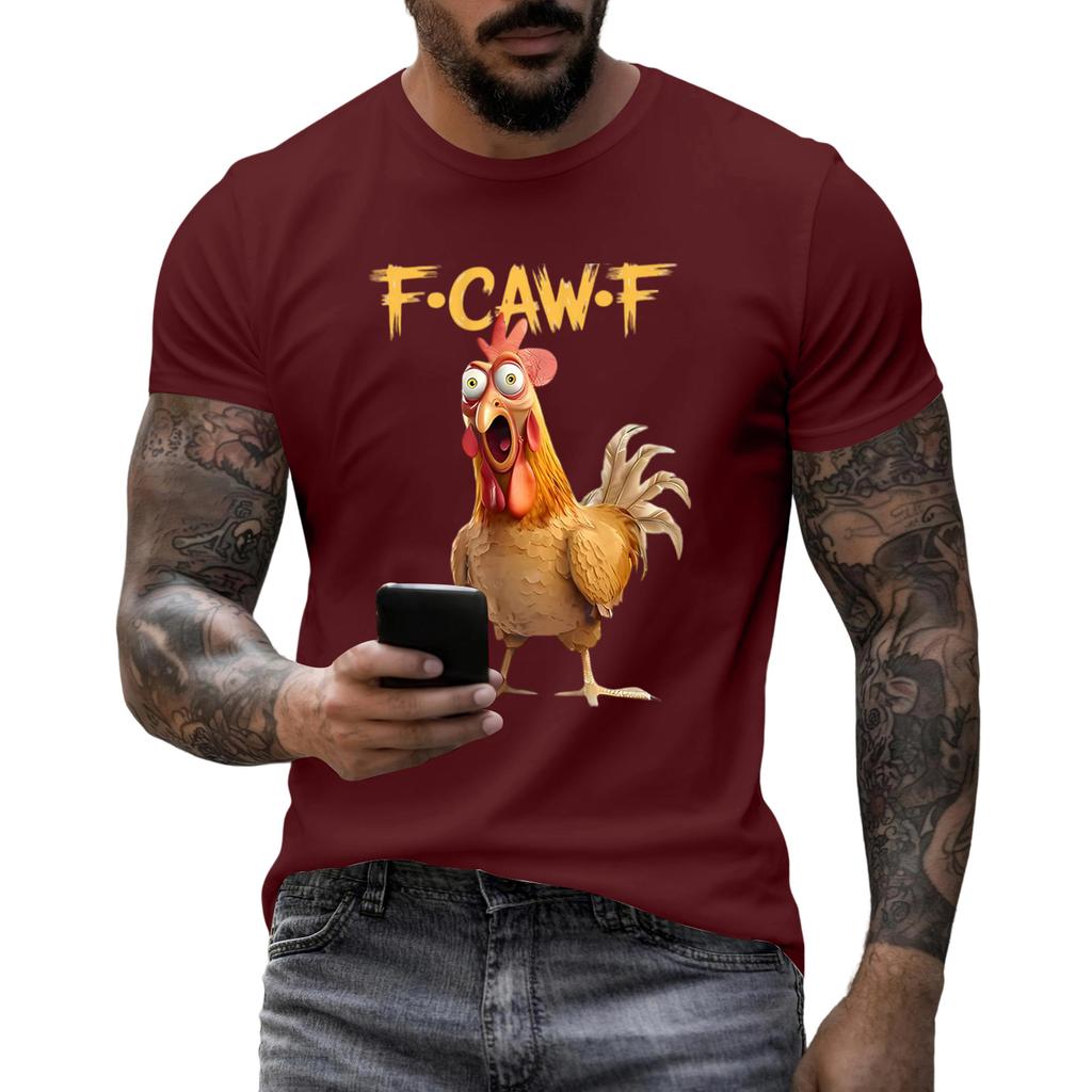 Pánská móda Ležérní Potištěné Krátký rukáv Kulatý výstřih Pulovr Topy