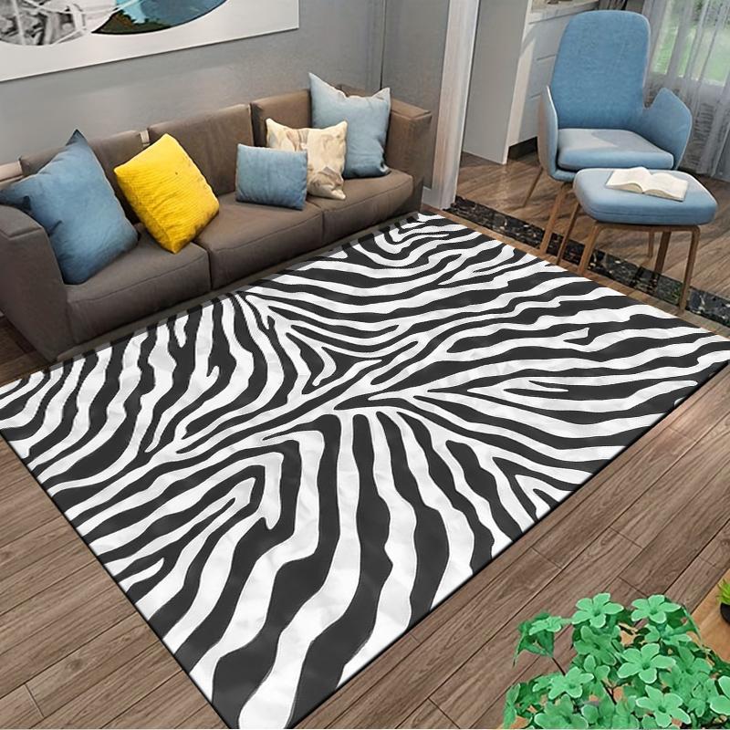 Majestic Lion Portrait with Black Background Printed on Decorative Carpet Design Suitable for use as an anti-slip    for    room and bedroom sofas