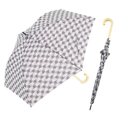 Ogawa Weitsprung 6 Kohlefaser Ultra Korko Strickstoff mit Silikon Holzgriff Damen Ultraleichter Schirm, Stil, 58cm, Speichen, Speichen,
