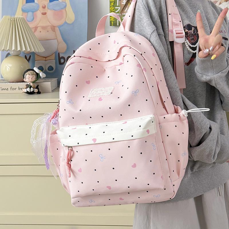 Schoolbag gradual change color star printing student bag girls high value large capacity backpack spine protection campus backpack new