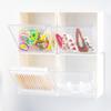 Plastic Wall Mounted Storage Boxes Dustproof Bathroom Organizer Makeup Adhesive Small Jewelry Holder Box