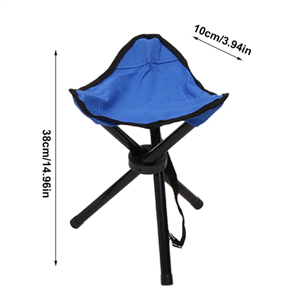 Outdoor Leisure Portable Folding Chair Three-Legged Stool Camping Travel Picnic Outdoor Activities Fishing Accessories