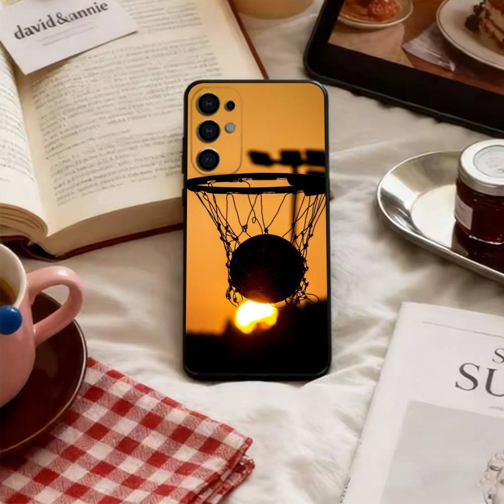 

Sunset Basketball Phone Case Black Silicone Soft For Samsung S25,S24,S21,S22,S23,S30,Ultra,S20,Plus,Fe,Lite Samsung S24Plus