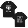 2025 Oasis World Tour Double Sided Printed Short Sleeve Tshirts Mens Women Vintage Hip Hop Streetwear T Shirt Unisex Loose Tops