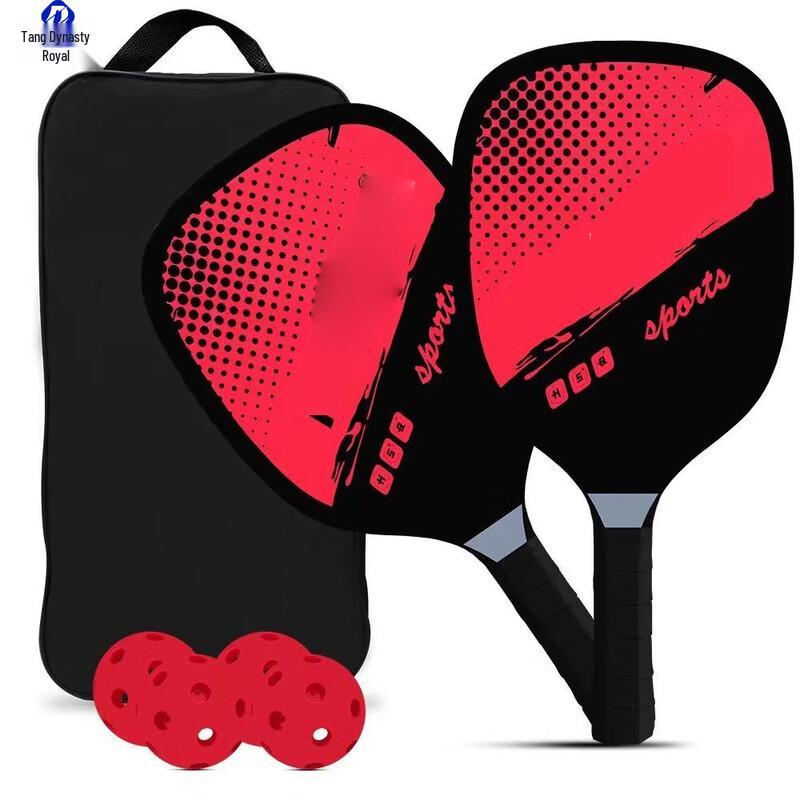 Outdoor Poplar Wood Pickleball Paddle Set