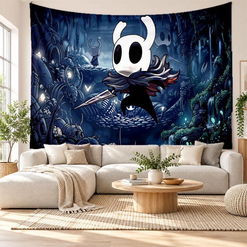 Hollow Knight Wall Tapestry Home Decor Hanging Cloth Art Background Tapestry for Bedroom