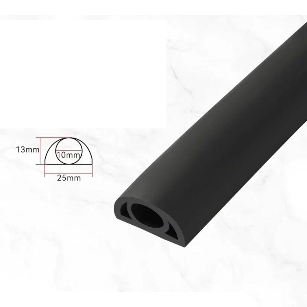 Cable Concealer Manage Anti-extrusion Floor Cord Cover Arc 2CM/2.5CM Cord Protector Self-Adhesive Durable Electric Wire Slot