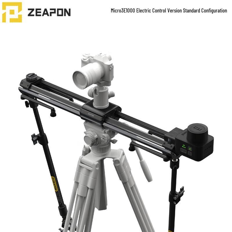 7ZEAPON Micro3 Electric Slider for DSLR/Mirrorless Cameras: Portable Manual & Electric Control for Time-lapse Photography