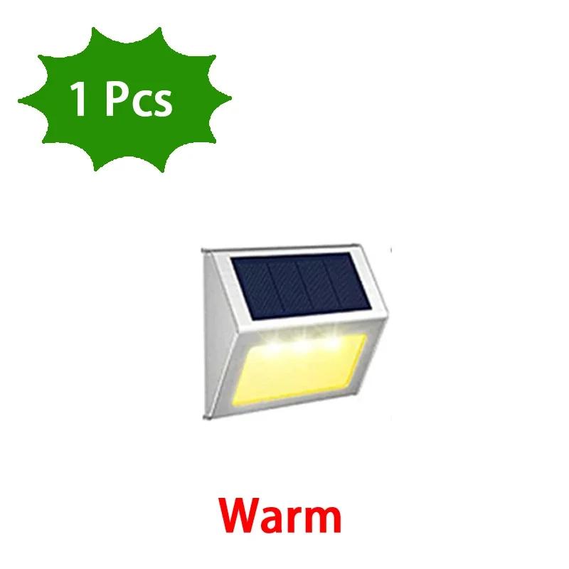 Solar Lights LED Stainless Steel Outdoor Deck Lights Solar Powered Waterproof Step Light for Outside Backyard Fen Stair