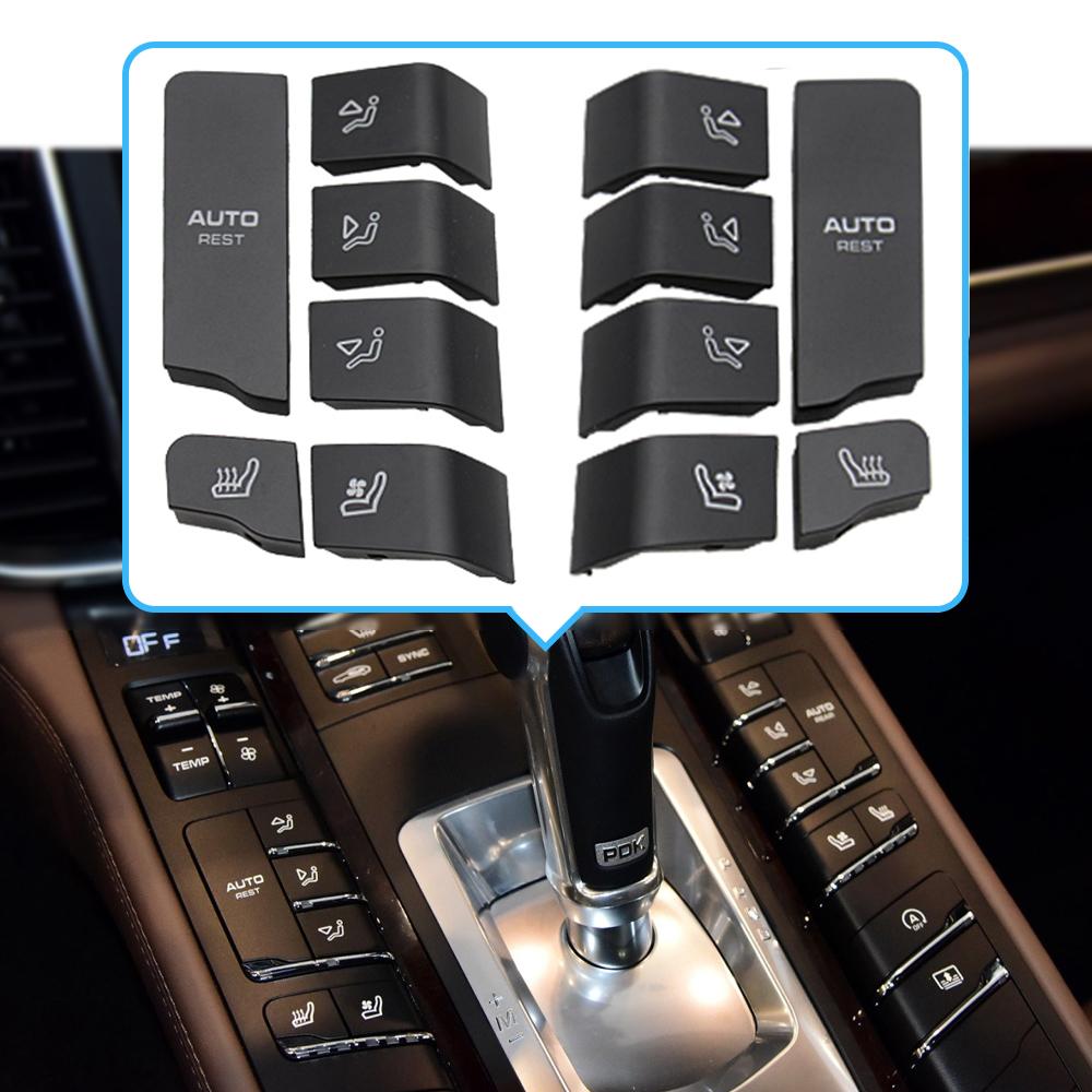 Car Interior Central Control Function Buttons Air Conditioning Button Caps For Porsche Cayenne 7P5 Panamera 970 Macan 95B