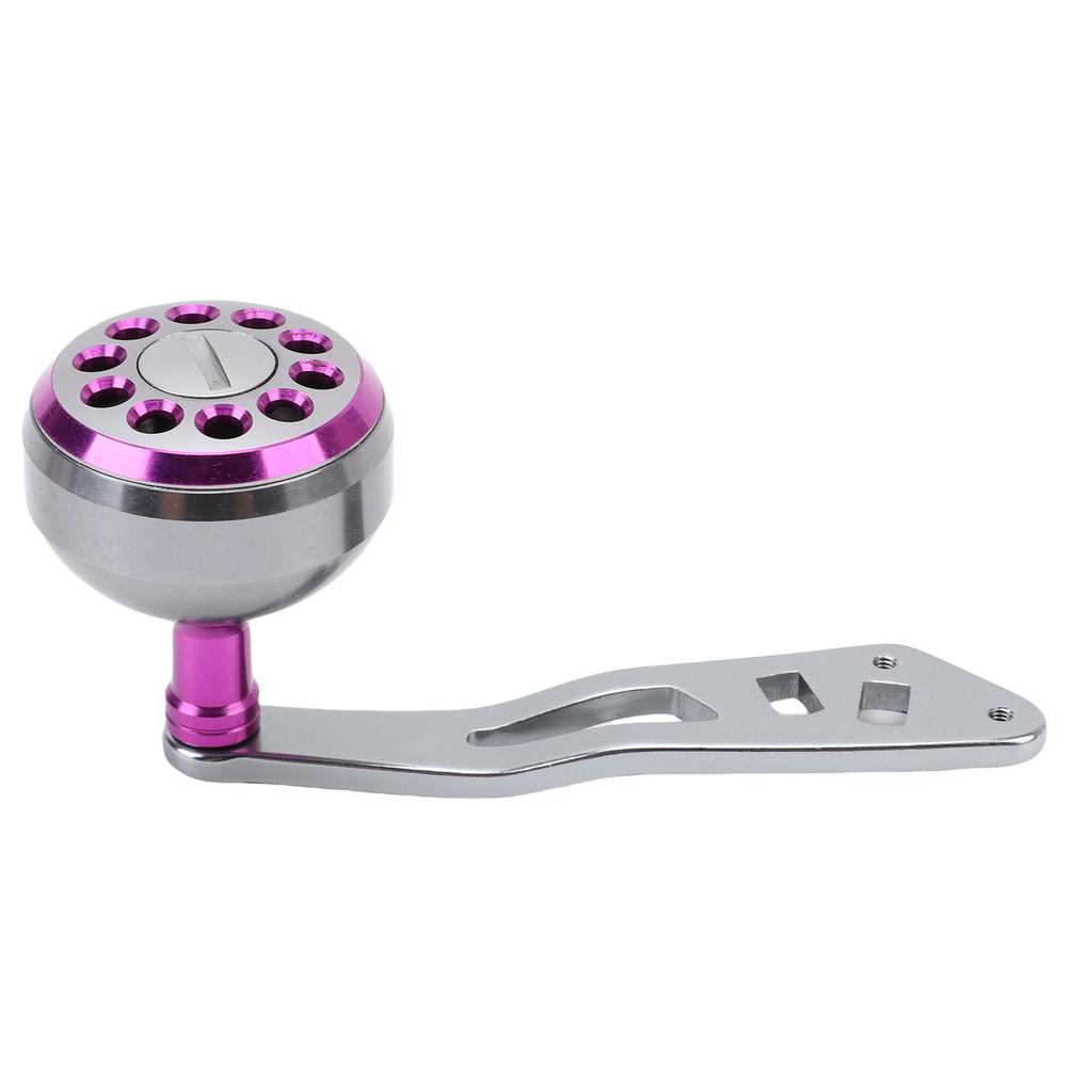 Fishing Reel Power Handle Aluminum Alloy Lightweight Ergonomic Baitcasting Reel Knob Handle Grip Red
