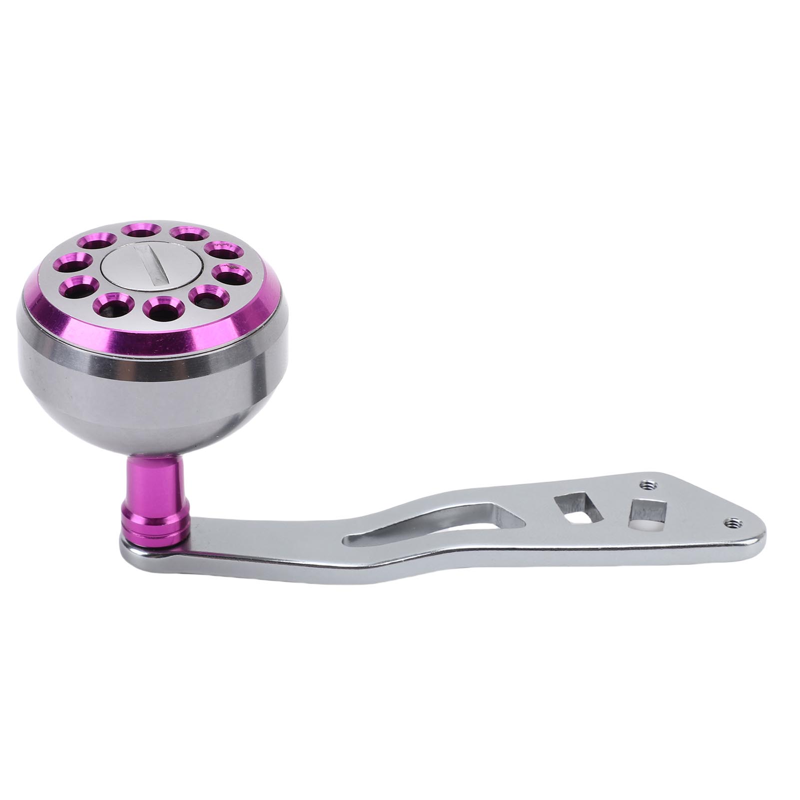 

Рукоятка с силовым рычагом для рыболовной катушки, из алюминиевого сплава, легкая, эргономичная, рукоятка-кноб для бейткастинговой катушки, красная Purple фиолетовый