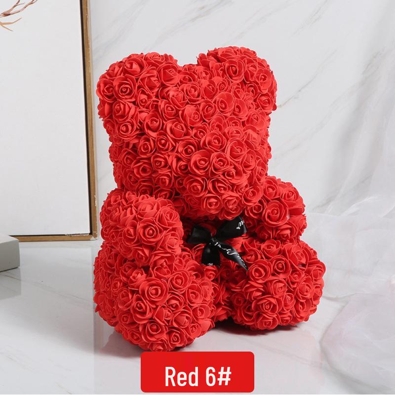 High-Grade Rose Foam Bear Gift - Perfect for Valentine's Day, Anniversaries, and Birthdays