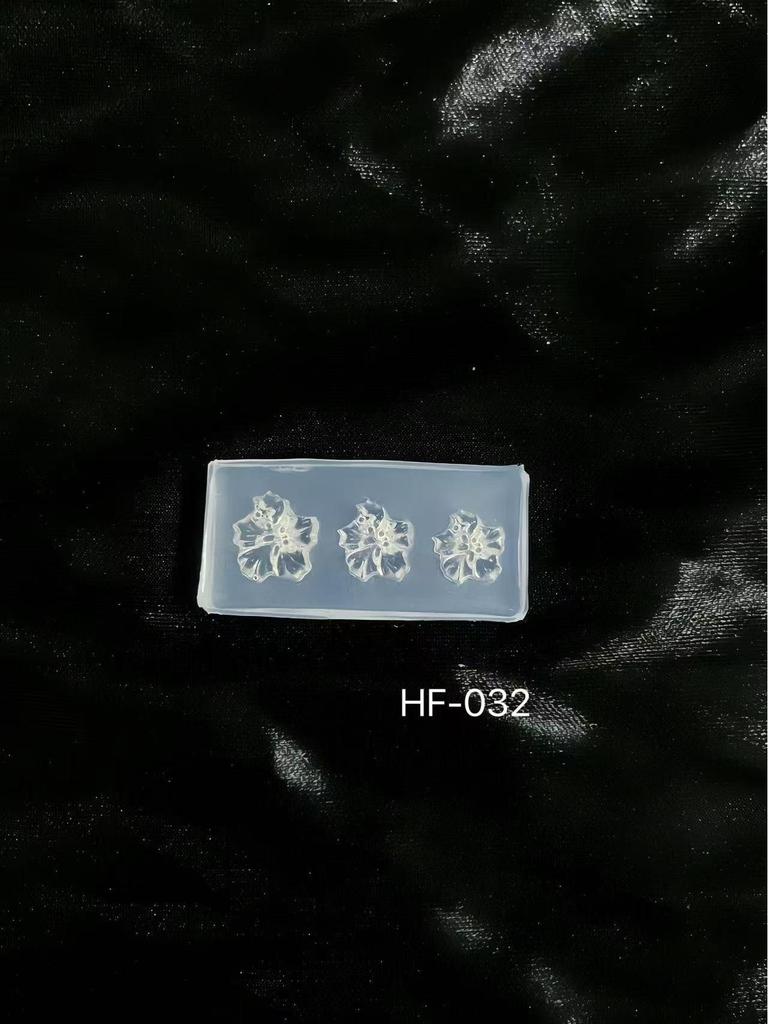 3D Nail Decoration Mold: Diamond, Flower, Rose, Seashell, Cane Shapes