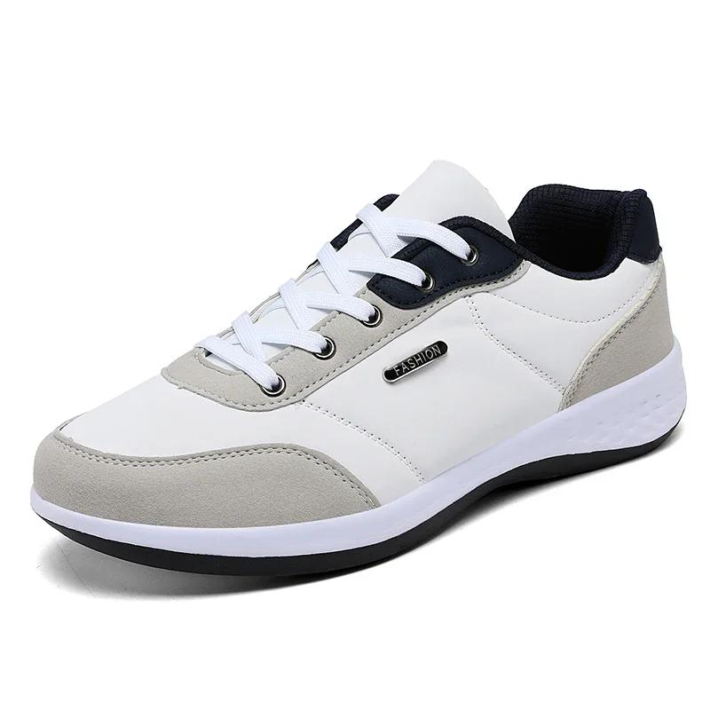 Men Shoes Spring Autumn Waterproof Walking Sneakers Leisure Male Leather Sports Shoes Non-Slip Footwear Tennis for Men Zapatos