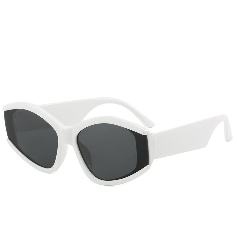 New Fashion Sunglasses Women Shaped Large Frame Decorative Sun Glasses Men Colorful Trendy Full Frame Sungnies Uv400