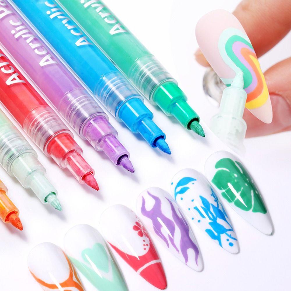 Colorful Nail Polish Pen Waterproof Manicure Polish Tools  for Painting Nails DIY