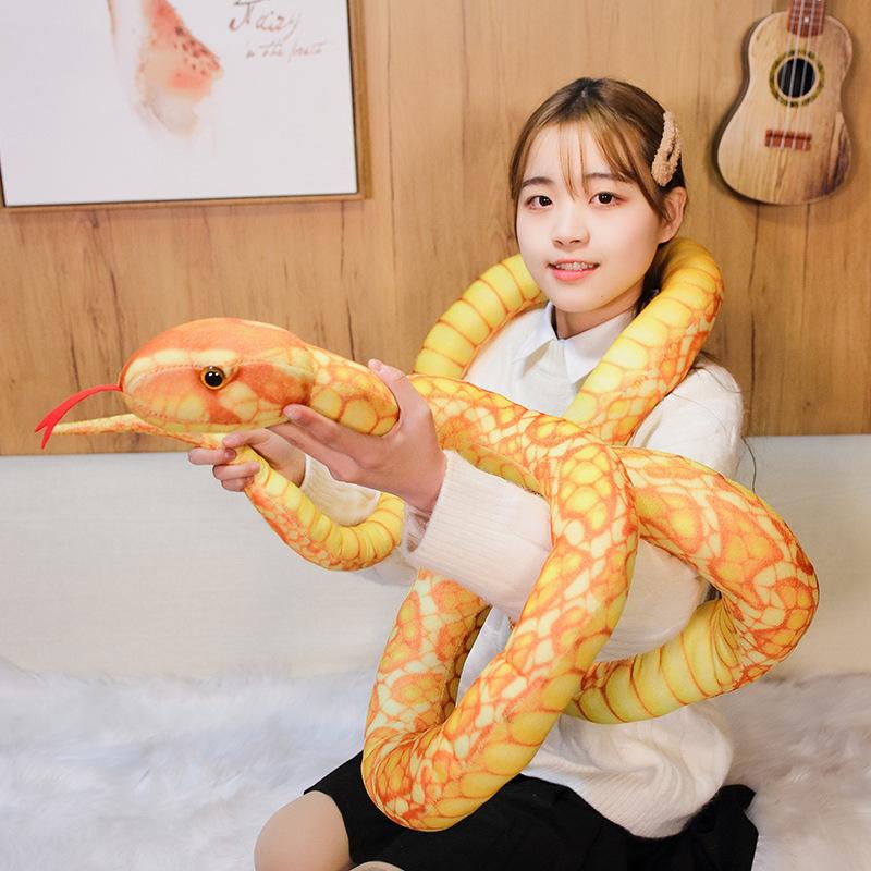 New Simulation Plush Toy Python Zoo Gift Cobra Doll Doll